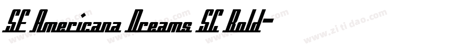 SF Americana Dreams SC Bold字体转换